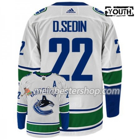 Vancouver Canucks DANIEL SEDIN 22 Adidas Weiß Trikot Authentic - Kinder